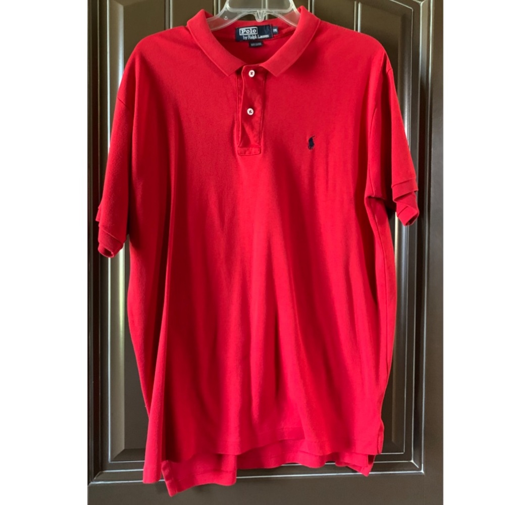 Ralph Lauren Polo, 2 button Men’s Red Shirt, Size XXL